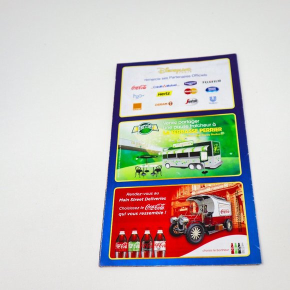 PARIS Disney EURO Disneyland Map EUROPE souvenir gift for Travel 2015 FRENCH - Picture 2 of 15